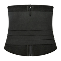 Faja Reductora de Cintura con Cremallera para Mujer, Corsé Moldeador, Faja Estilizadora de Vientre Plano, Faja Envolvente, Faja de Fitness con Cinturón Desmontable