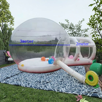 En vente personnalisé 3*5m blanc bulle maison château gonflable mignon aire de jeux extérieure pour enfants et adultes