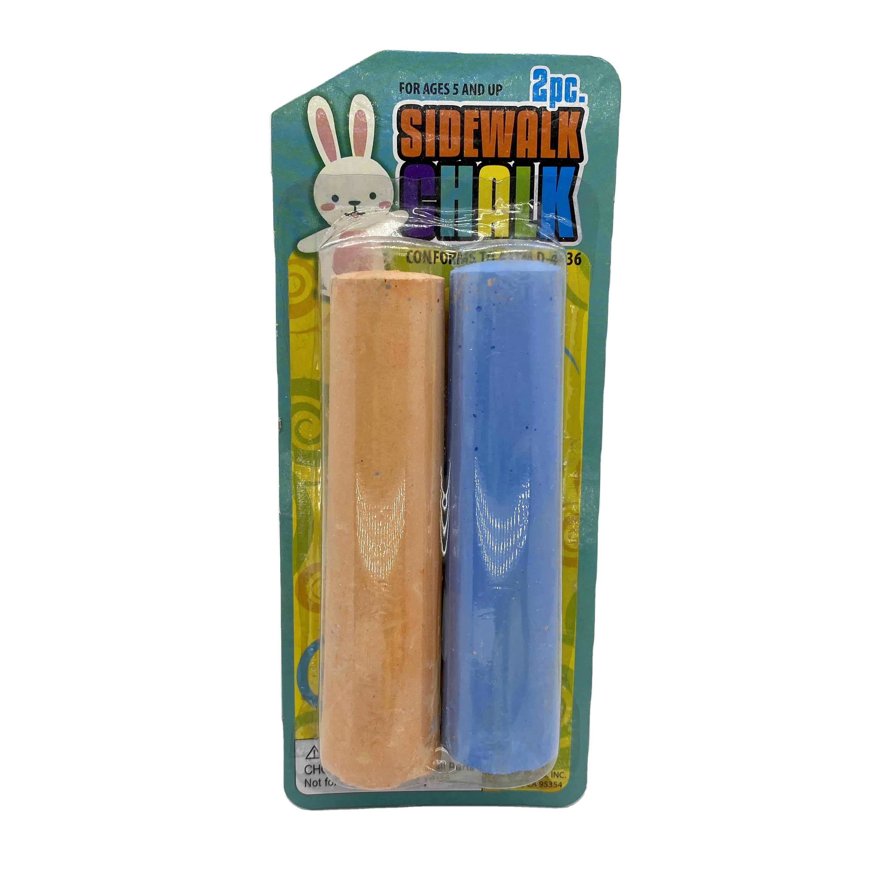 Нетоксичный моющийся цветной рисунок для тротуара, 2 штуки, 4 дюйма, креативный Мел для детей