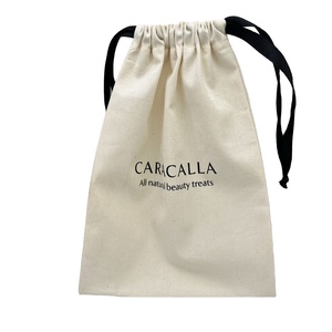 Bolsa de Algodón Resistente con Cordón, Bolsa de Regalo de Lona de Algodón Impresa, Bolsitas Personalizadas de Fábrica para Joyería - Product Image 1