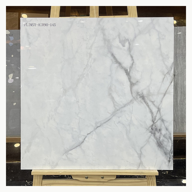 60x60 Modern Acid-Resistant Ceramic Floor & Wall Tiles Carrara White Marble ACCENTS for Villa and Mall Interior