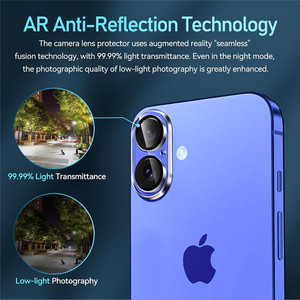 ตัวป้องกันเลนส์กล้องสำหรับ <span class=keywords><strong>iPhone</strong></span> 16 16 Plus เลนส์กล้องวงกลมสีดำใส + เลนส์กล้องทรงกลมสำหรับ <span class=keywords><strong>iPhone</strong></span> 16 <span class=keywords><strong>Pro</strong></span> <span class=keywords><strong>Max</strong></span> 2024 - Product Image 2