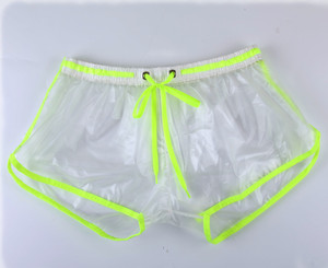 Pantaloncini da <span class=keywords><strong>uomo</strong></span> Sexy in PVC <span class=keywords><strong>trasparente</strong></span> traspirante divertente stile Street <span class=keywords><strong>intimo</strong></span> per feste e spettacoli per Gay Boy Clubwear - Product Image 5