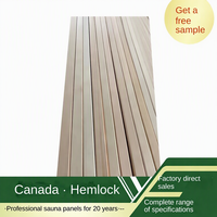 SENYA Kanadische Hemlock-Saunabretter Wandpaneele Sitzbretter – Knotenfreie, ineinandergreifende Massivholzplatten für den Hausgebrauch mit Grafikdesign