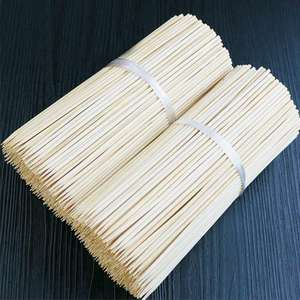 Herramientas para barbacoa, pinchos desechables de bambú, palos de madera de bambú, vajilla degradable, palo de 50cm y 40cm - Product Image 4