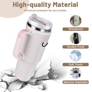 Bolsa Portabotellas para Vaso Stanley de 40 oz con Asa, Portavasos con Relieve 3D y Bolsillo para Teléfono para Vaso Stanley - Product Image 2