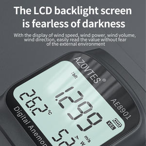 מד רוח כיס חיצוני מסוג אימפלר מד מהירות רוח מד נפח רוח מד טמפרטורת רוח שימוש גלובלי - Product Image 3