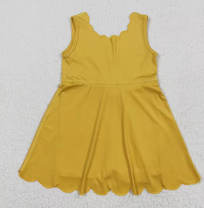 Vestidos Deportivos sin Mangas para Niñas, Estilo Yoga con Volantes hasta la Rodilla, Marca Sister Wear - Product Image 2