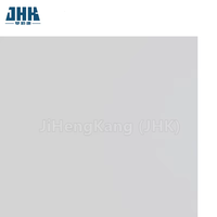 Portes intérieures en panneaux composites lisses avec apprêt blanc JHK-011 pour maisons, hôtels, design moderne, utilisation dans les salles de bain, panneaux de porte de haute qualité