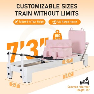 Reformer <span class=keywords><strong>Pilates</strong></span> de qualité supérieure pour salle de sport, résistance avancée, disponible en plusieurs couleurs pour usage commercial - Product Image 6