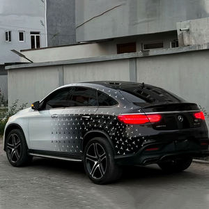 Films vinyle pour covering de véhicules Mercedes-Benz, NIKO Customize 1,52*18m, impression PET avec canaux d'air. - Product Image 1