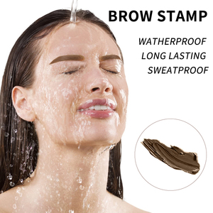 Wholesale Perfect Vegan Eyebrow Stencils and Stamp Gel Shaping Kit Eye <strong>Brow</strong> <strong>One</strong> Step Set Waterproof Cream Eyebrow Stamping - Product Image 4
