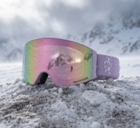 Masque de ski tout-terrain 2 pièces - Protection UV400, revêtement anti-buée, monture en TPU, masque de course coupe-vent