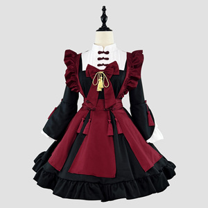Traditional Chinese Lolita Maid Dress Women Plus Size New Year Costume Cosplay Outfit With Label And Tags - Product Image 1
