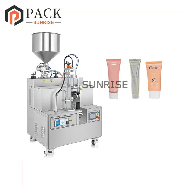 Automatic Plastic Cosmetic Cream tube filling sealing machine,tube filler sealer, plastic tube closing