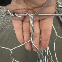 Cage gabion soudée galvanisée avec treillis à mailles losangées anti-escalade pour usage ferroviaire, hauteur 6 pieds