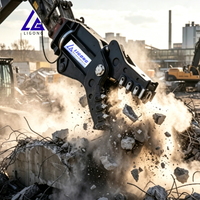 Conforme aux normes CE, concasseur de béton pour excavatrice de classe 35-50 tonnes, compatible avec le broyeur rotatif Case CX210B