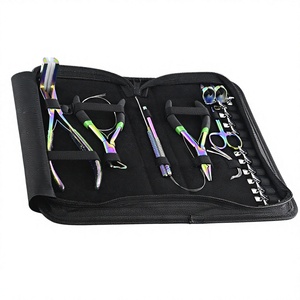 All in one multi-Hair extension tool kit includes Thread cutting scissor <b>Tape</b> in plier also microbead crimping and remover plier - Product Image 1