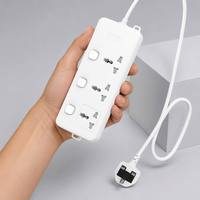 Multiprise industrielle universelle en gros avec interrupteurs individuels, 3 prises, 3 ports USB, ignifuge, durable, personnalisable