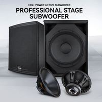 Bekboes Série XS, haut-parleur actif professionnel de 15 pouces, subwoofer de grande puissance avec module d'amplification