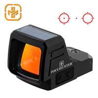 Lunette de visée laser rouge solaire Focuhunter, tactique, en aluminium, grande fenêtre, fonctions Shake-Awake, 1X26mm, multi-couches, étanche