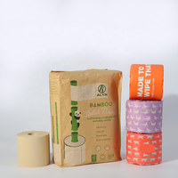Papier toilette salle de bain bon marché et vente en gros en grande quantité papier toilette bambou