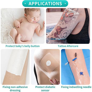 Balutan IV steril dengan perekat Film PU sekali pakai IV infus jarum indlelling tambalan fiksasi - Product Image 5