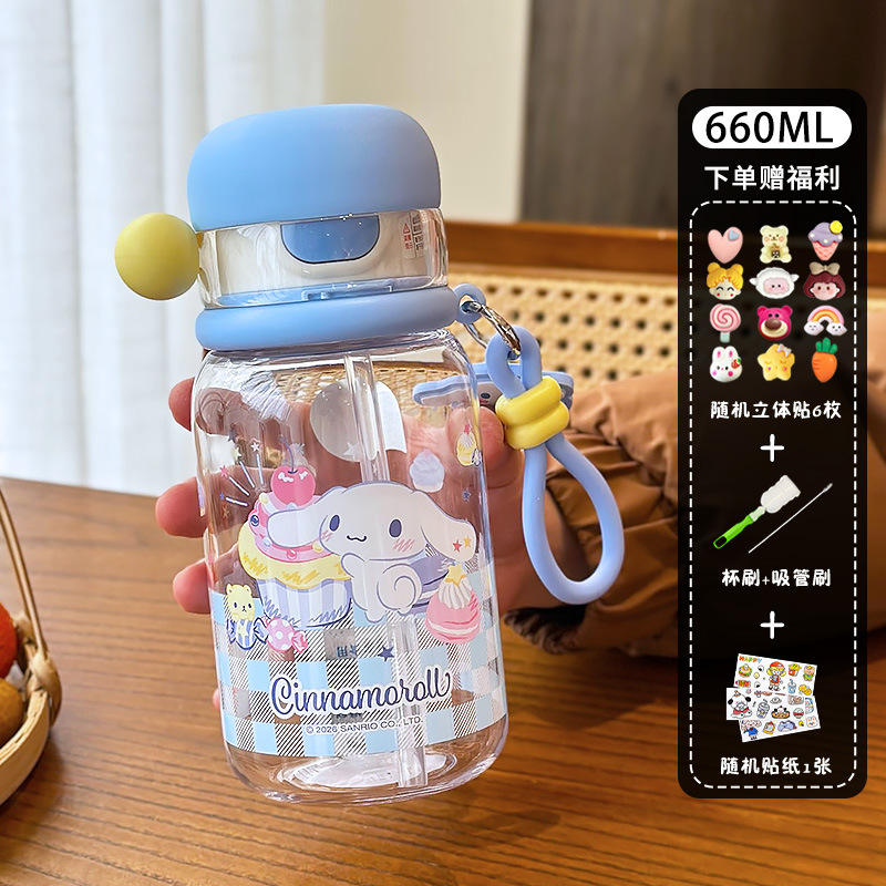 เครื่องมือทำความสะอาดสติกเกอร์ 3D ลายการ์ตูน Cinnamoroll สีฟ้า