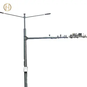 Giao Thông Và Kính Thiên Văn Cctv Camera Monitor Mast Thép Cực