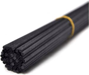 Bâtonnets diffuseurs en fibre noire et blanche de 3 mm, 4 mm, 5 mm pour diffuseur d'huiles essentielles, bâtonnets en rotin pour parfum d'intérieur - Product Image 2