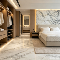 Dalles de marbre naturel blanc grand format pour tables basses, meubles, comptoirs de cuisine sur mesure et meubles-lavabos de salle de bain