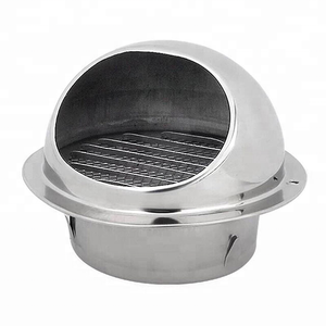 4 Inch Stainless Steel Air Vents, Black Louver Grille Round Vent Cover Wall Ventilation Outlet Soffit Vents With Built In Screen Mesh For House Ventilation - Foto 5