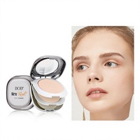 Poudre libre pressée double couche mate exclusive transfrontalière pour fixer le maquillage, contrôle du sébum, longue tenue, couvrante