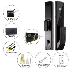 Maison intelligente Serrure à empreinte digitale WiFi Tuya App avec mot de passe numérique Carte-clé Entrée sans clé Appartement Hôtel Serrure intelligente Porte - Product Image 5