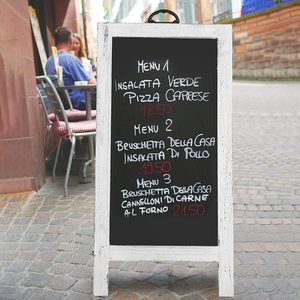 Custom A-Frame segni di <span class=keywords><strong>lavagna</strong></span> Double face in legno <span class=keywords><strong>lavagna</strong></span> <span class=keywords><strong>con</strong></span> piedistallo per gessetti segni di legno - Product Image 6