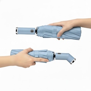 Modern Festival LED Runner Style Three-Folding Fully-<b>Automatic</b> Compact <b>Umbrella</b> with LED Handle Light for Back to School - Product Image 3