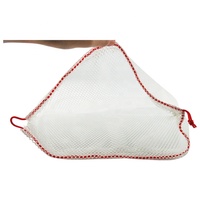 Filet à linge portable à cordon de serrage blanc OEM/ODM avec sac de lavage en maille lavable avec logo personnalisé pour les besoins de nettoyage en déplacement