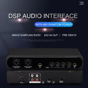 Interface audio DSP <span class=keywords><strong>pour</strong></span> diffusion en direct rechargeable, utilisation d'un instrument 2x2, karaoké, <span class=keywords><strong>carte</strong></span> <span class=keywords><strong>son</strong></span> USB - Product Image 2