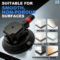 Support de caméra/téléphone pour voiture en alliage d'aluminium avec ventouse en caoutchouc NBR, résistant aux hautes températures, capacité de charge de 25-30 kg