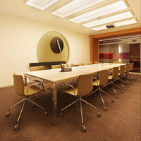 Chaise et table de bureau modernes à prix d'usine Ensemble mobilier de conférence pour projet d'hôtel
