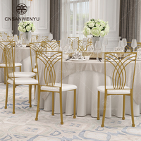 Chaises de mariage en métal robuste pour événements, hôtels, banquets |   Meubles de salle à manger d'intérieur et d'extérieur