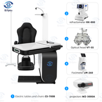 CS-700B Combined Chair and Table With Auto Refractometer RK-800 Manual Phoropter VT-5S Lensmeter LM-260 Projectors WZ-3000A