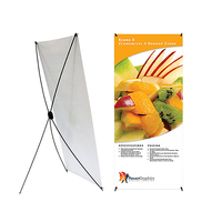 Bannière publicitaire X de haute qualité pour événements promotionnels en extérieur, impression par sublimation thermique sur vinyle PVC