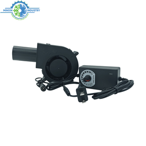 97Mm DC 12V 24V 36V Tốc Độ Cao Ly Tâm Air Blower Fan Với AC Cắm 3 Tốc Độ Điều Khiển 9733 Nóng BBQ Nhỏ Blower Fan - Product Image 1