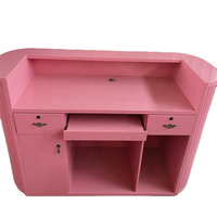 Promotion Exceptionnelle : Comptoir de Réception Bureau Moderne pour Salon de Beauté, SPA, Coiffure – Petit, Rose, Blanc ou Noir