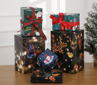 Rouleau de papier cadeau de Noël en papier couché épaissi pour emballage de boîtes cadeaux, vente en gros