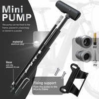 Pompe à vélo portable BAIMEI en alliage d'aluminium haute pression 120 PSI, gonfleur d'air léger et étanche pour vélos de montagne et de route