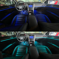 Lampe d'ambiance pour tableau de bord pour Ford Mondeo SYNC 3 2013-2021 Lampe d'ambiance intérieure à LED pour lecteur multimédia