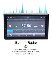 Radio Autoradio Voiture 7 9 10 Pouces Tactile Carplay Auto Stéréo GPS FM AM BT 1 Din 2 Din Wifi DVD Lecteur Android