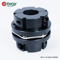 Coupleur à disque flexible robuste en acier au carbone à double pince, sans jeu, haute vitesse, pour servomoteur, routeur CNC, moteur pas à pas, encodeur